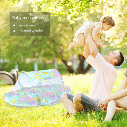 Portable Baby Crib Mosquito Net Tent - Foldable & Anti-Bug