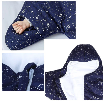 INSULAR Baby Sleeping Bags Starfish Type Infant Warm Sleep Sacks Separated Sleeves Legs Kid Swaddle Blanket Winter 0-8 Months