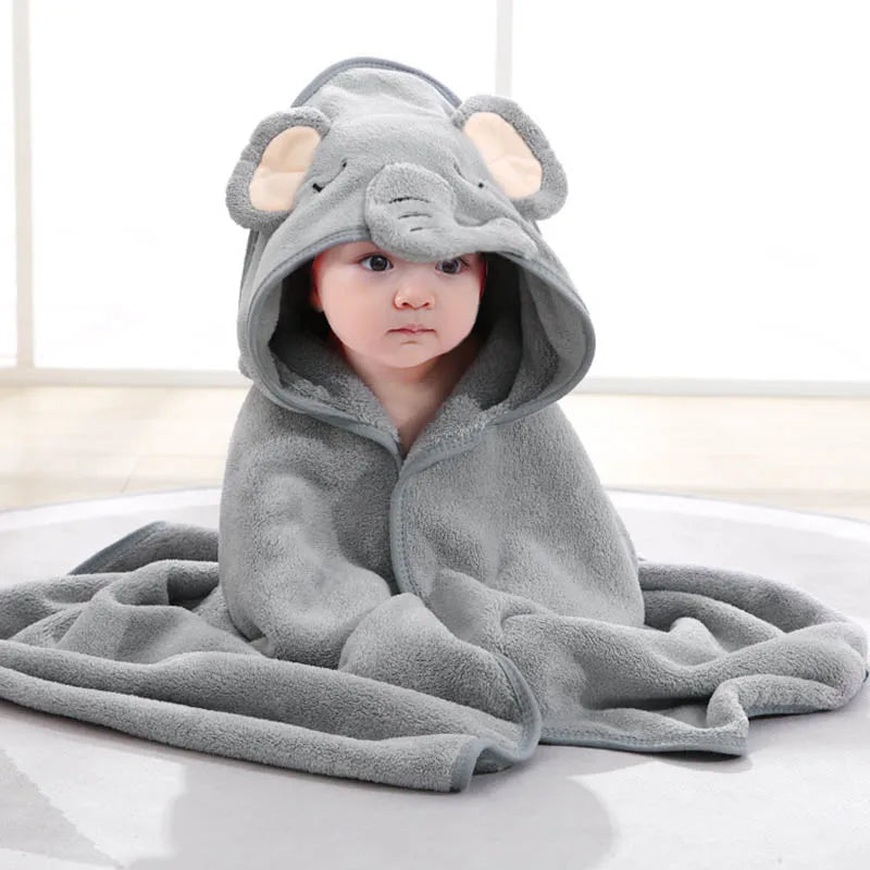 Baby Blankets: Animal Swaddle Blanket - Hooded Baby Wrap in 4 Cute Designs