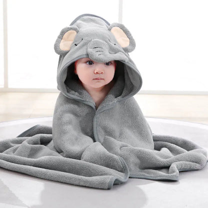 Baby Blankets: Animal Swaddle Blanket - Hooded Baby Wrap in 4 Cute Designs