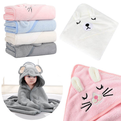 Baby Blankets: Animal Swaddle Blanket - Hooded Baby Wrap in 4 Cute Designs