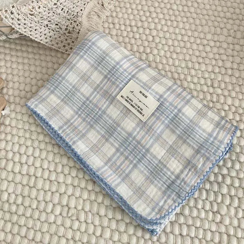 Baby Bath Towel Kids Swaddle Wrap Bedding Pure Cotton Bubble Muslin Blanket 2 Layers Infant Gauze Receiving Blanket