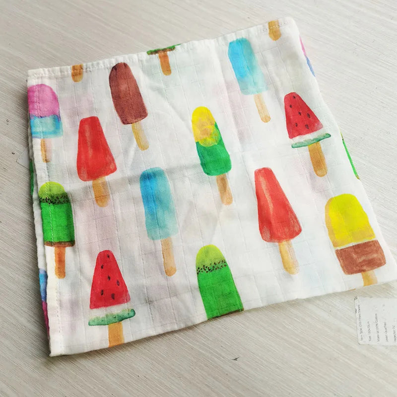 Baby Blankets: Soft Muslin Swaddle Wrap 58x58cm