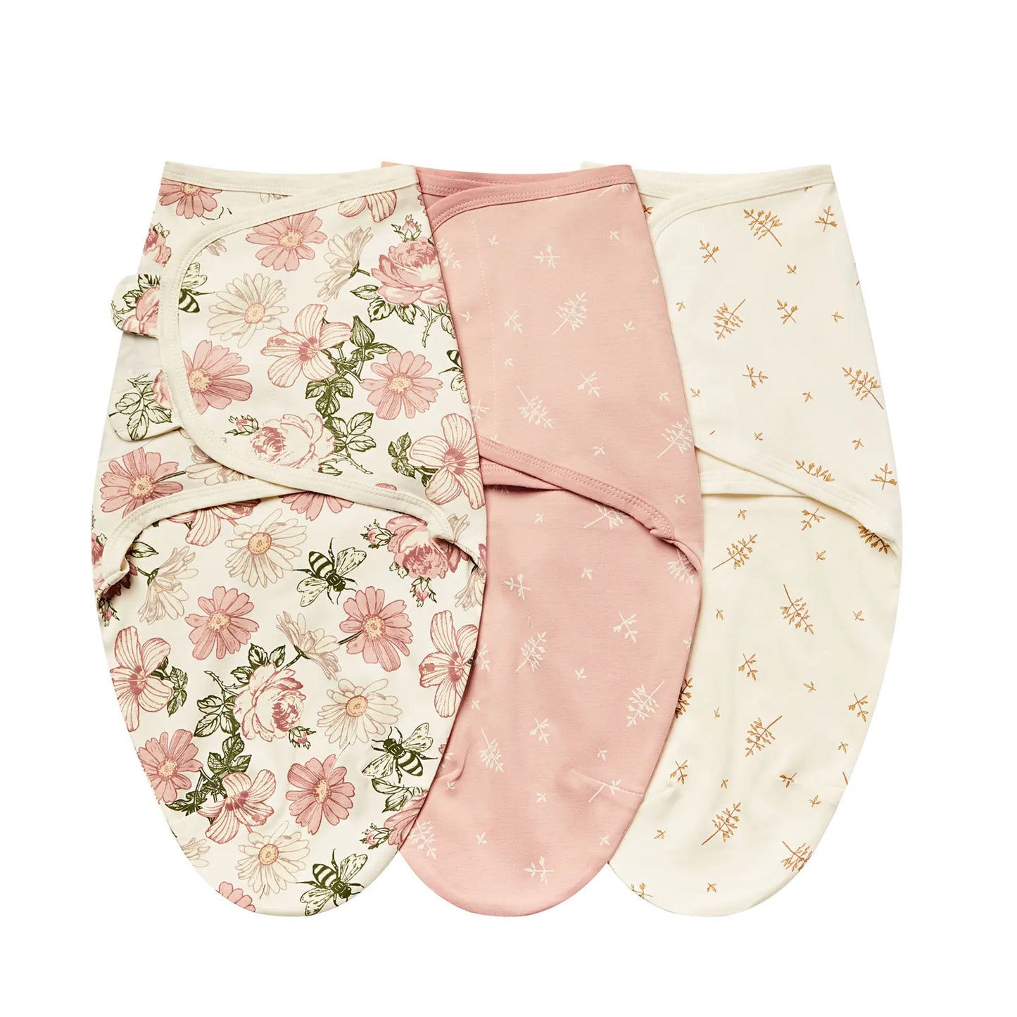 INSULAR Baby Wrap Sleeping Bags 100% Cotton Swaddle 3-Pack