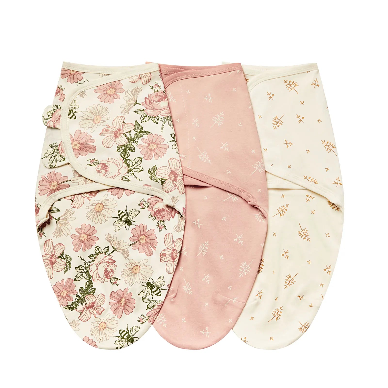 INSULAR Baby Wrap Sleeping Bags 100% Cotton Swaddle 3-Pack