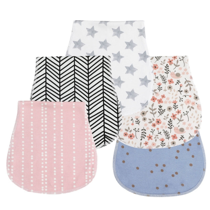 Baby Burp Cloths Cotton Bibs - Newborn Feeding Essentials