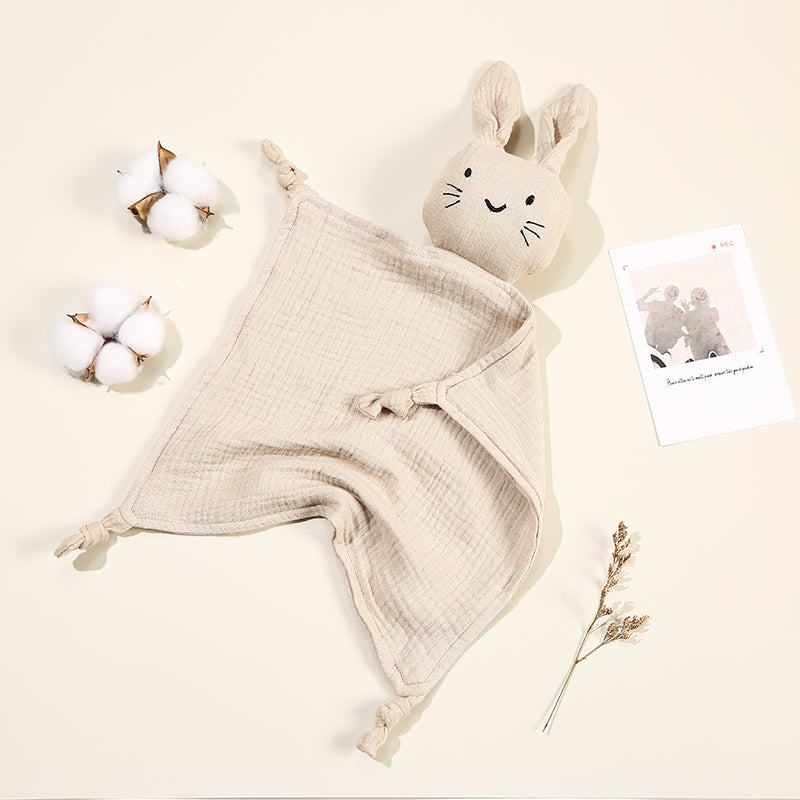 Baby Blankets: Baby Muslin Blanket with Cat Doll for Infant Sleep