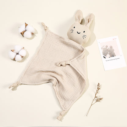 Baby Blankets: Baby Muslin Blanket with Cat Doll for Infant Sleep