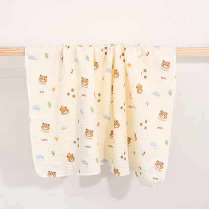Baby Cotton Swaddle Blanket Muslin Bath Towel