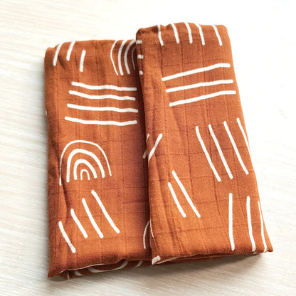 Baby Blankets: Soft Muslin Swaddle Wrap 58x58cm