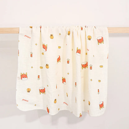 Baby Cotton Swaddle Blanket Muslin Bath Towel