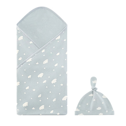 Newborn Cotton Swaddle Blanket Set - Cozy Cocoon Wrap 0-12M