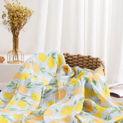 Elinfant 1 PC Baby Swaddle Blanket Bamboo Cotton Soft Baby Blankets Newborn Muslin Swaddle Blanket for Newborn Girl and Boy Baby