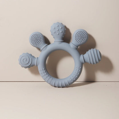 Silicone Teether 2024: Food Grade Teething Ring for Toddlers