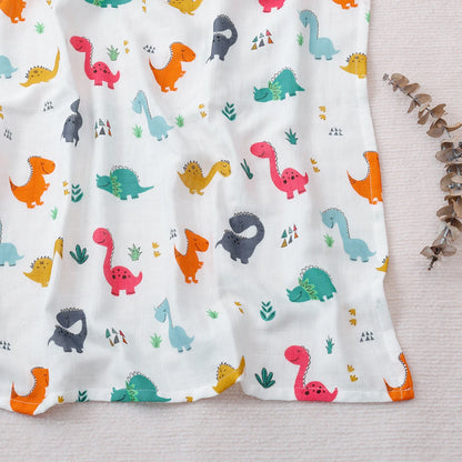 Elinfant 1 PC Baby Swaddle Blanket Bamboo Cotton Soft Baby Blankets Newborn Muslin Swaddle Blanket for Newborn Girl and Boy Baby