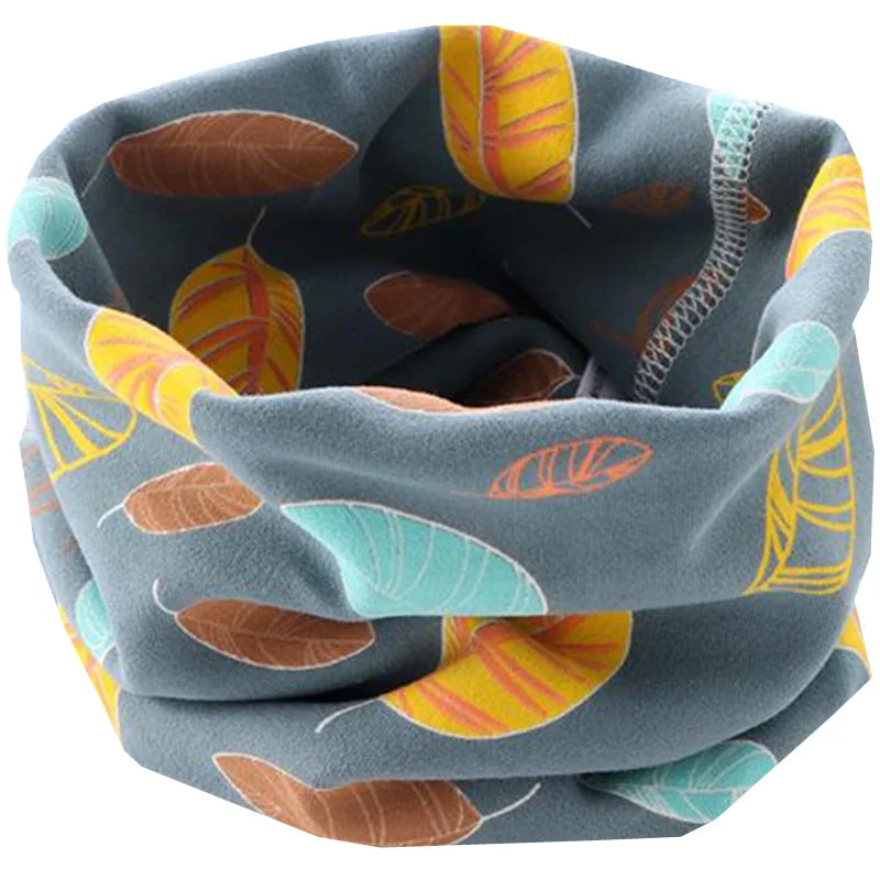 Kids Cartoon Cotton Scarf - Warm Winter Neckwear