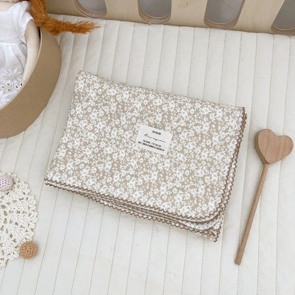 Baby Bath Towel Kids Swaddle Wrap Bedding Pure Cotton Bubble Muslin Blanket 2 Layers Infant Gauze Receiving Blanket