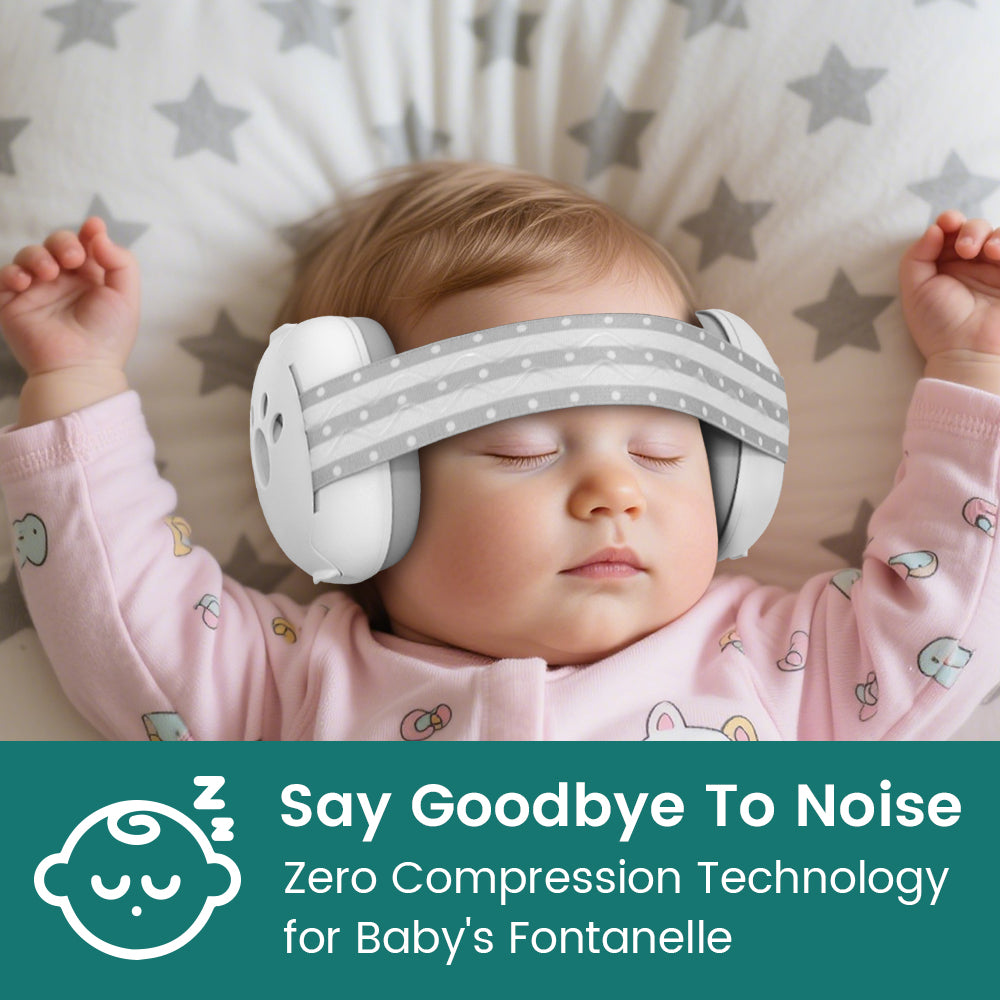 Infant Ear Muffs with Elastic Headband - Noise Reduction