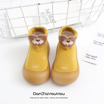 Baby Socks Shoes: Soft Rubber Sole First Walkers