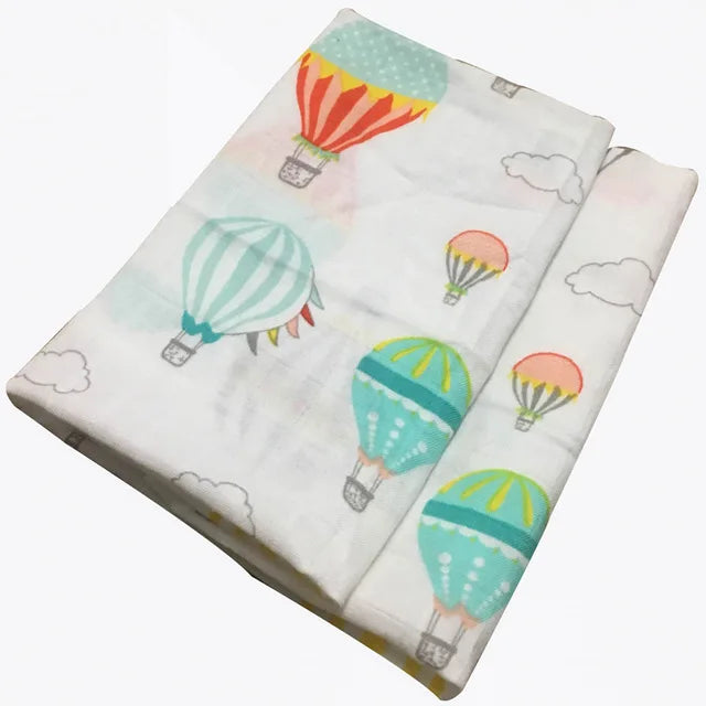 Muslin Cotton Baby Towels - 58x58cm Swaddle & Bath