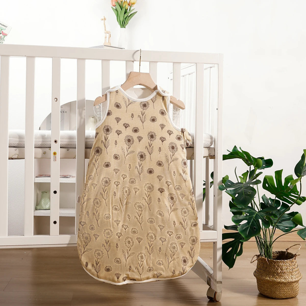 Happyflute Unisex Baby Sleep Sack, 100% Cotton Baby Sleeping Bag TOG 1, Wearable Blanket Baby, 2-Way Zipper Sleeping Bag Sack