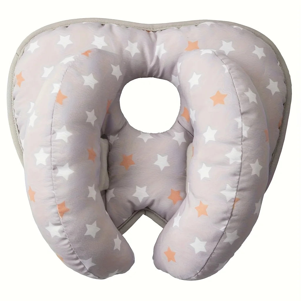 Infant Pillow: Baby Head Neck Support Pillow - 2 in 1 Travel & Stroller