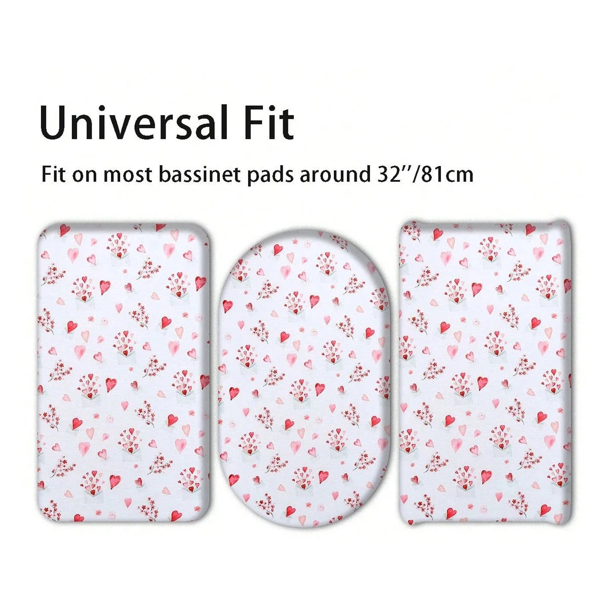 Elinfant 2PCS Changing Pad Cover,Baby Fitted Bassinet Bed Sheet,Fitted Crib Sheet Set,Toddler Bed Sheets Mattresses