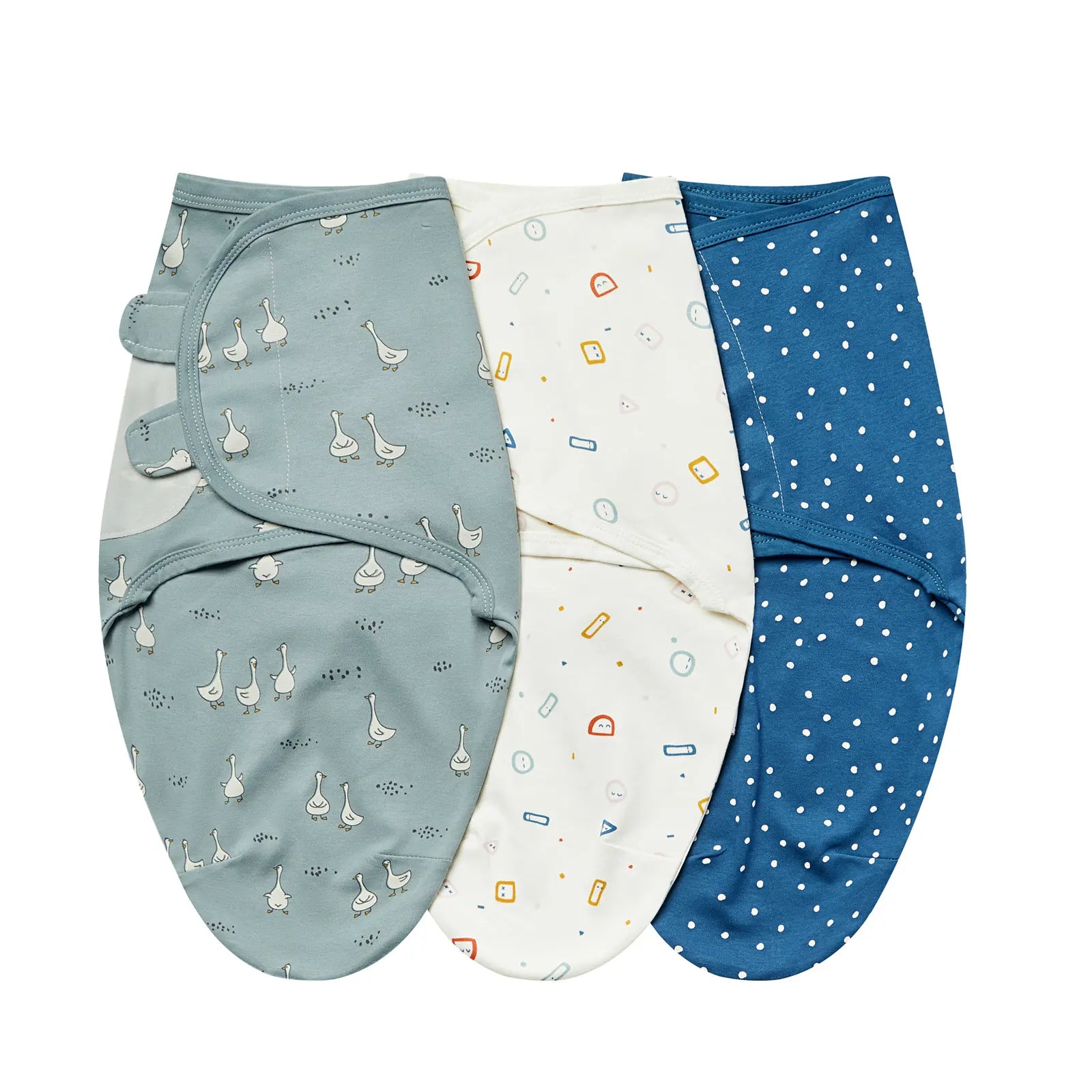 INSULAR Baby Wrap Sleeping Bags 100% Cotton Swaddle 3-Pack