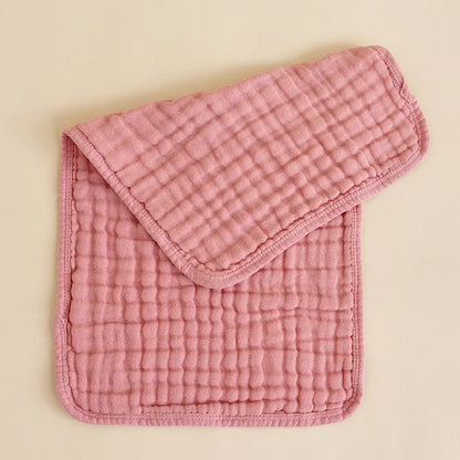 Soft Cotton Baby Burp Cloths - 6 Layer Muslin Towels