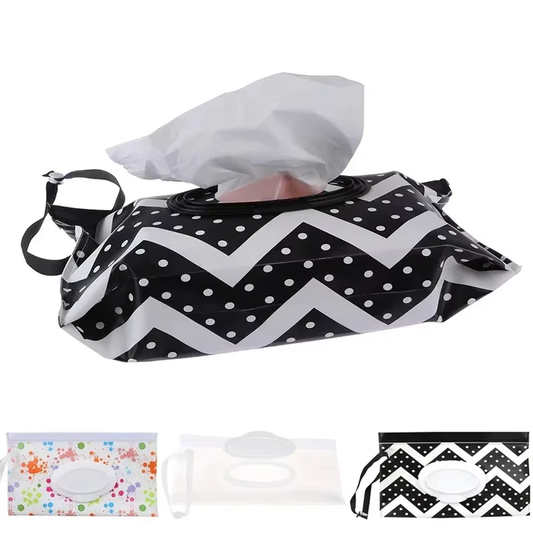 Baby Tissue Box: Cute EVA Flip Cover, Refillable & Portable