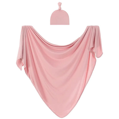 Baby Swaddle Blanket & Hat Set - Soft, Anti-Tremor Design for Newborns