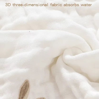 Burp Cloth: Baby Towels Soft Cotton 6-Layer Washcloths & Burp Cloths