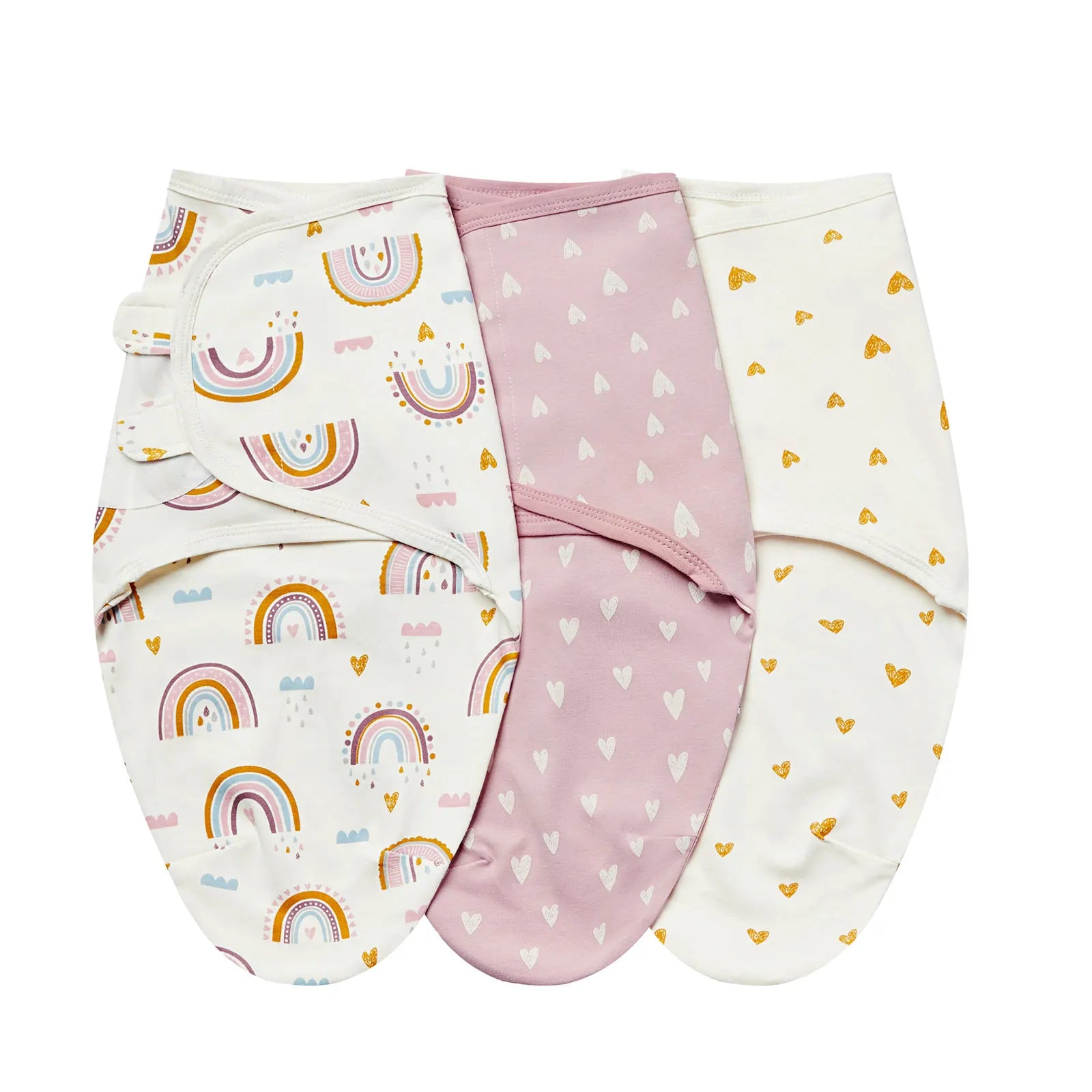 INSULAR Baby Wrap Sleeping Bags 100% Cotton Swaddle 3-Pack