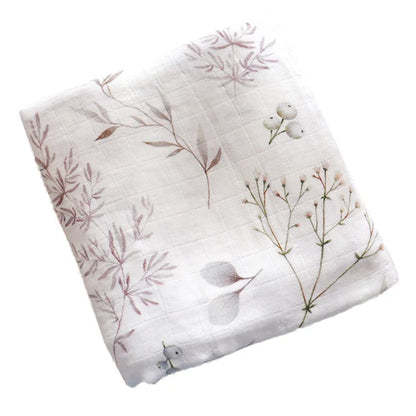Baby Blankets: Soft Muslin Swaddle Wrap 58x58cm