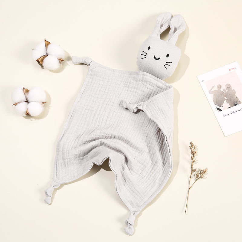 Baby Blankets: Baby Muslin Blanket with Cat Doll for Infant Sleep