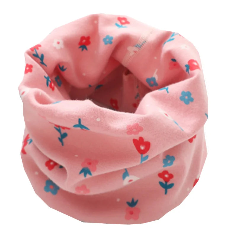 Kids Cartoon Cotton Scarf - Warm Winter Neckwear