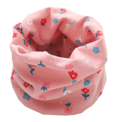 Kids Cartoon Cotton Scarf - Warm Winter Neckwear