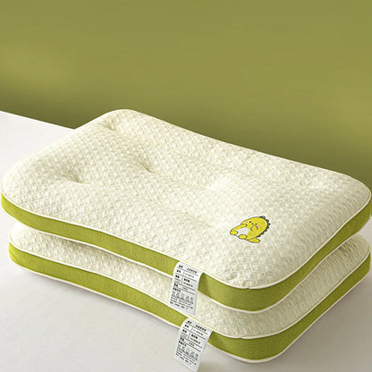 Cartoon kids' cervical pillow core! Single pack, cute pattern, ergonomic neck support, no collapse after long use, perfect