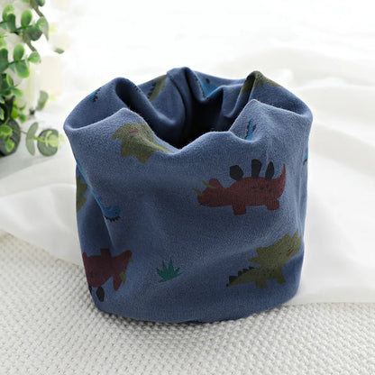 Kids Cartoon Cotton Scarf - Warm Winter Neckwear