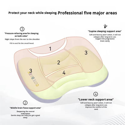 Cooling Baby & Toddler Space Pillow for Baby 6Month 1-12 Year Olds Breathable Ice Silk Summer Use Multifunctional Nursing Pillow