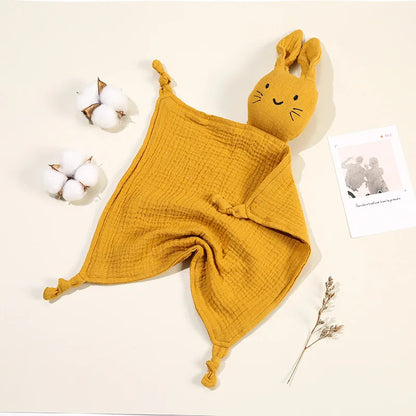 Baby Blankets: Baby Muslin Blanket with Cat Doll for Infant Sleep