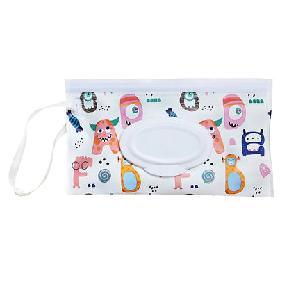 Baby Tissue Box: Cute EVA Flip Cover, Refillable & Portable