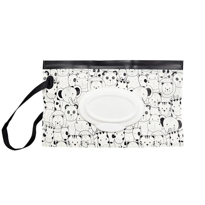 Baby Tissue Box: Cute EVA Flip Cover, Refillable & Portable