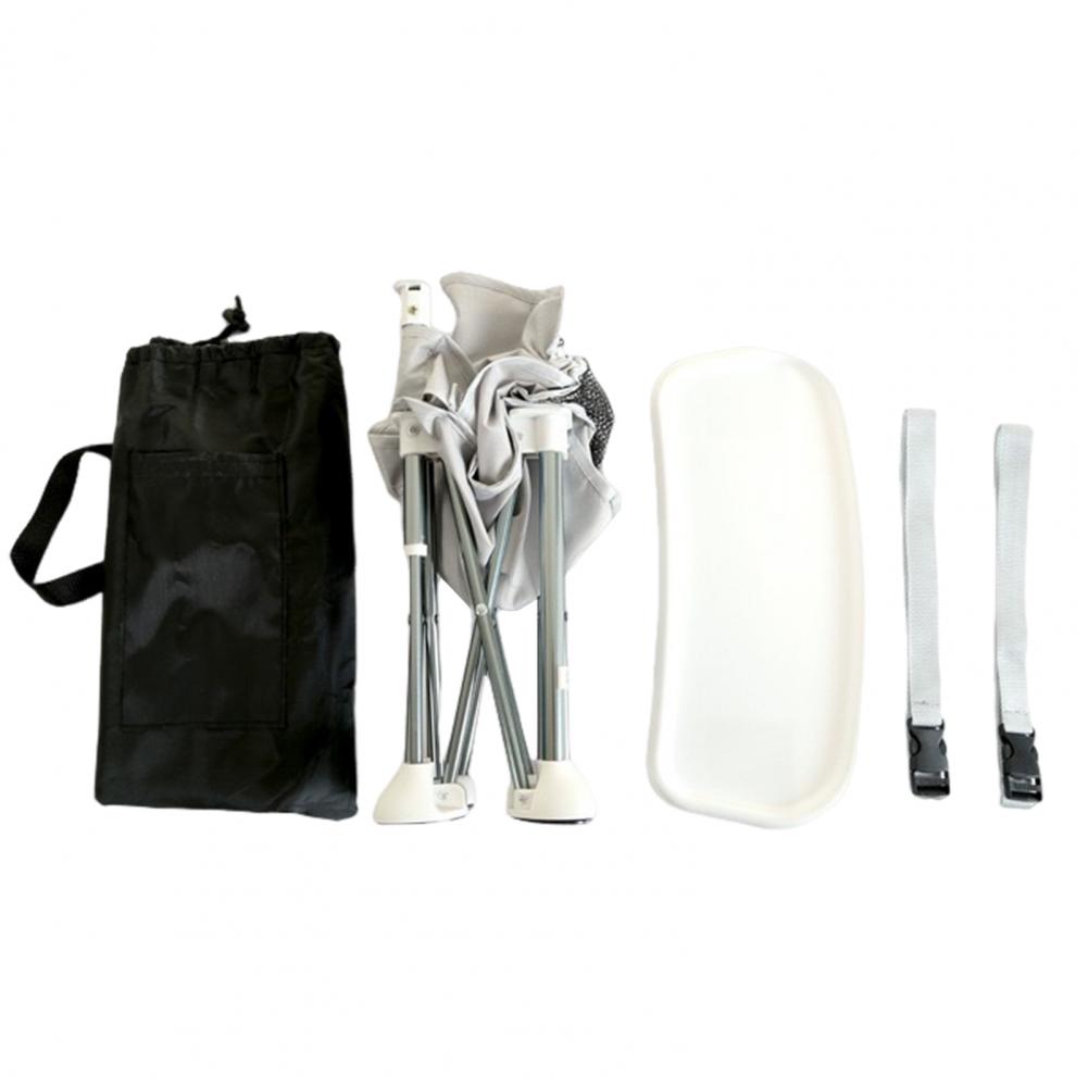Infant Carrier Seat: Folding Chair with Tray & Bag
