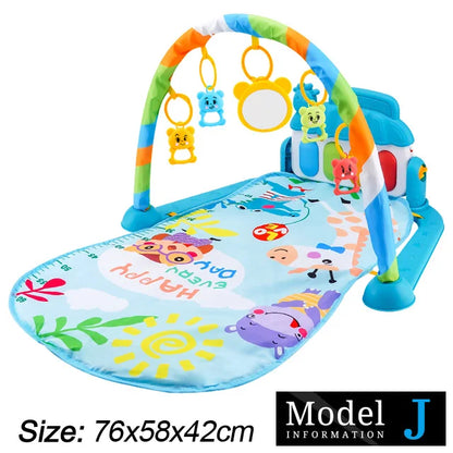 Infant Gym Piano Play Mat: Music & Fitness for 0-36 Months
