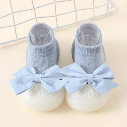 Baby Socks Shoes: Soft Rubber Sole First Walkers
