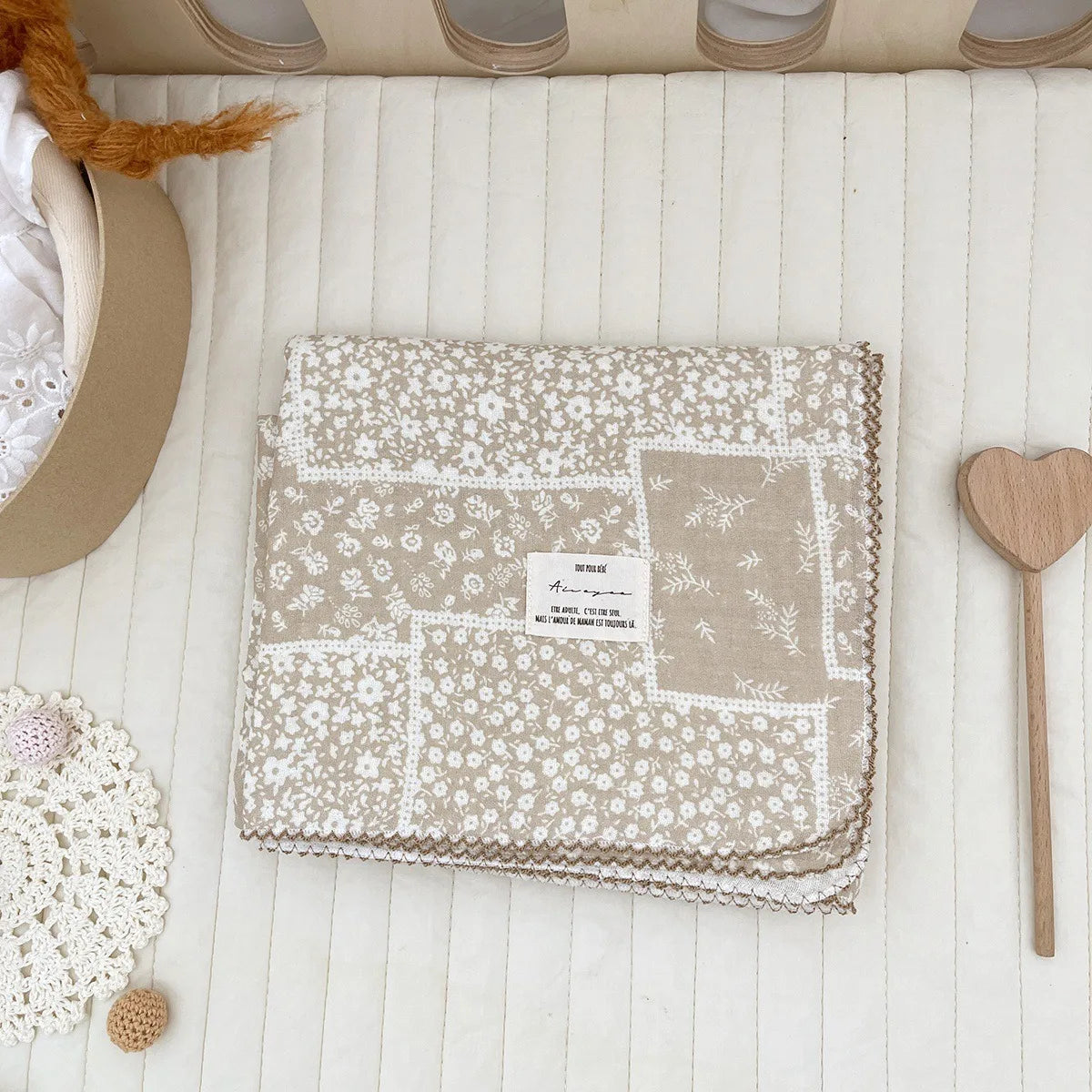 Baby Bath Towel Kids Swaddle Wrap Bedding Pure Cotton Bubble Muslin Blanket 2 Layers Infant Gauze Receiving Blanket