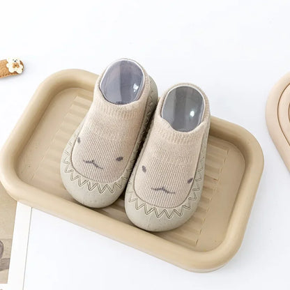 Baby Socks Shoes: Soft Rubber Sole First Walkers