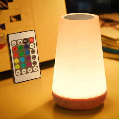 RGB LED Night Light - 13 Colors, Dimmable, Touch Control