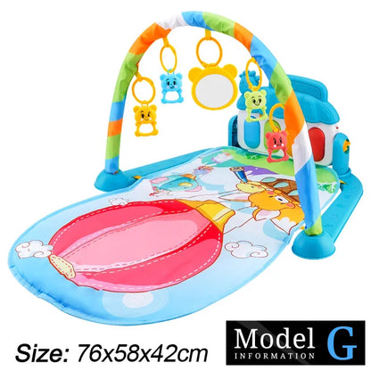 Infant Gym Piano Play Mat: Music & Fitness for 0-36 Months